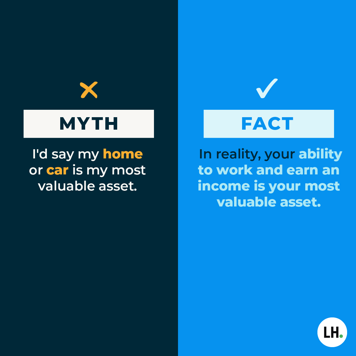 Myth! I don't need disability insurance because I have it through work.
