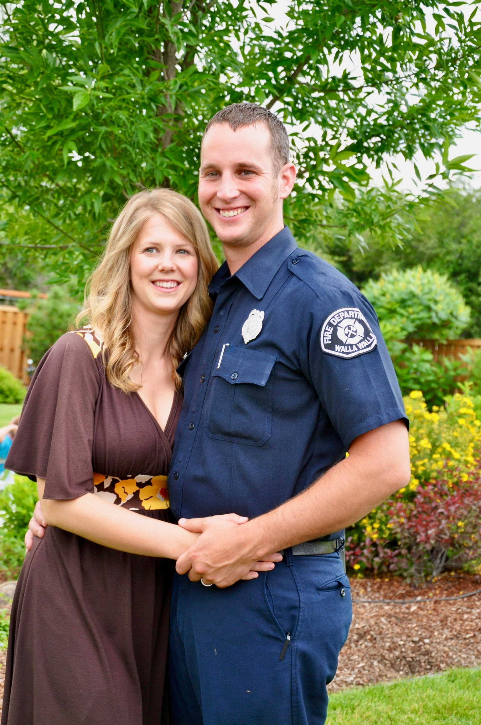 Josh and Liz Fiedler with their daughter Vidalia